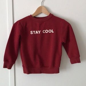 Zara ‘stay cool’ Sweatshirt